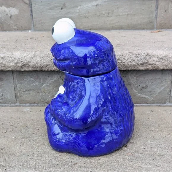 Cookie Monster Vintage Ceramic Cookie Jar - Picture 2 of 5